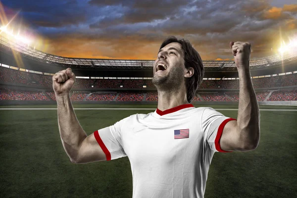 American soccer player — Stock Photo, Image