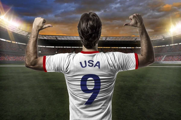 American soccer player — Stock Photo, Image