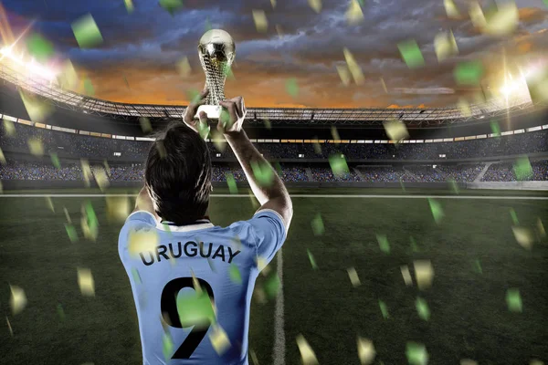 Giocatore di calcio uruguaiano — Foto Stock