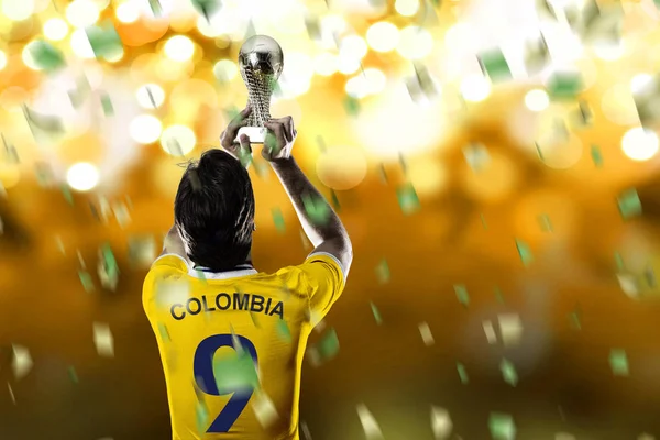 Kolumbijský fotbalista — Stock fotografie