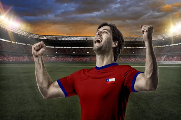 Şilili futbolcu — Stok fotoğraf