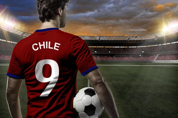 Şilili futbolcu — Stok fotoğraf