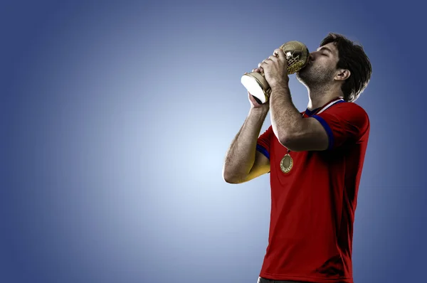 Чилійський футболіст — стокове фото