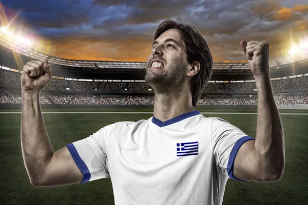 Griechischer Fußballspieler — Stockfoto