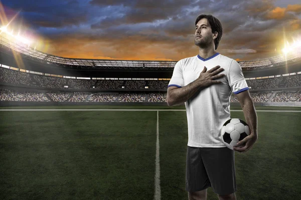 Jogador de futebol grego — Fotografia de Stock