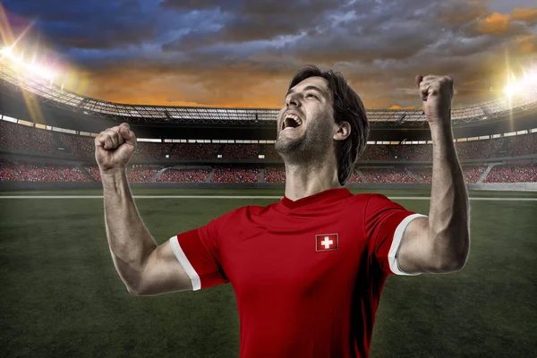 Jugador de fútbol suizo — Foto de Stock
