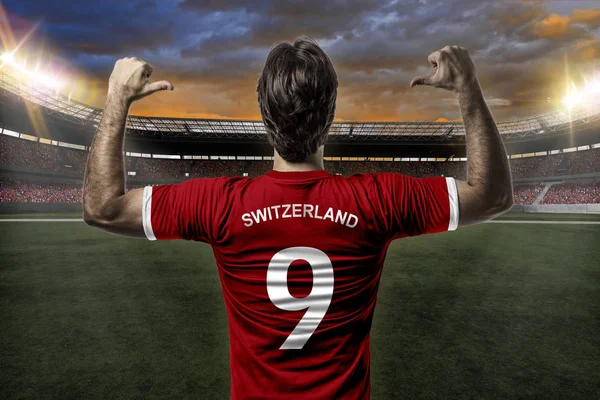 Jugador de fútbol suizo — Foto de Stock