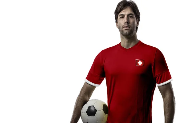 Jogador de futebol suíço — Fotografia de Stock