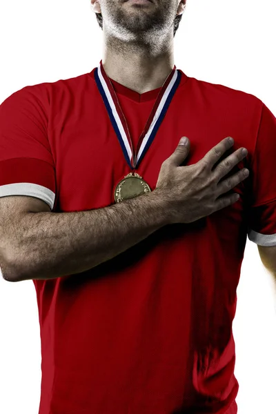Футболист Швейцарии — стоковое фото