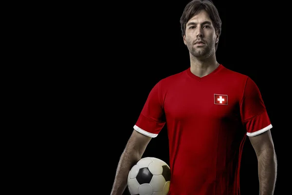 Švýcarský fotbalista — Stock fotografie