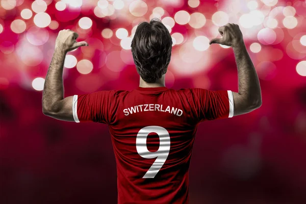 Švýcarský fotbalista — Stock fotografie