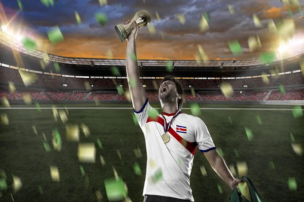 Costa rican soccer player — Stock Photo, Image