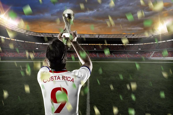 Κόστα Ρίκα παίκτης ποδοσφαίρου — Φωτογραφία Αρχείου