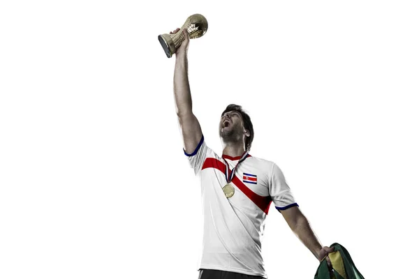 Costa Rican jalkapalloilija — kuvapankkivalokuva