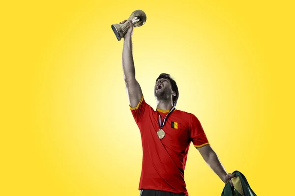 Футболист Бельгии — стоковое фото