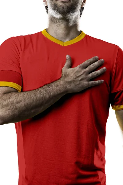 Belgisk fotbollsspelare. — Stockfoto