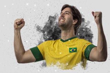 Duman bir patlama dışarı geliyor Brezilyalı futbolcu