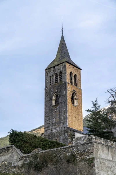 Iglesia Del Mont Valle Aran Lleida Cataluña España — Foto de Stock