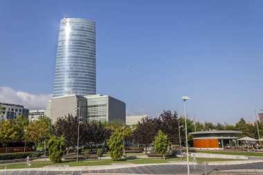 Iberdrola Kulesi, Eylül 2019, Bilbao, Pais Vasco, İspanya.