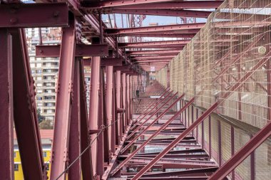 Vizcaya Köprüsü dünya mirası ve simgesi Unesco, Portugalete, Bask Ülkesi, İspanya.