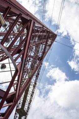 Vizcaya Köprüsü dünya mirası ve simgesi Unesco, Portugalete, Bask Ülkesi, İspanya.
