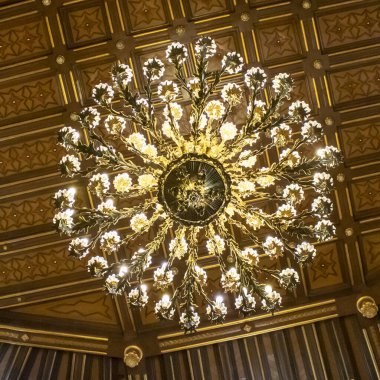 Gernica Hanesi 'ndeki eski lamba. Eylül 2019, Pais Vasco, İspanya..