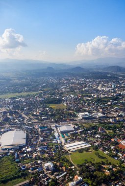 Chiang rai cityscape havadan görünümü
