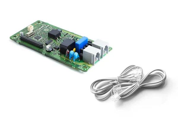 Telefon kit electronice circuit imprimat bord — Fotografie, imagine de stoc