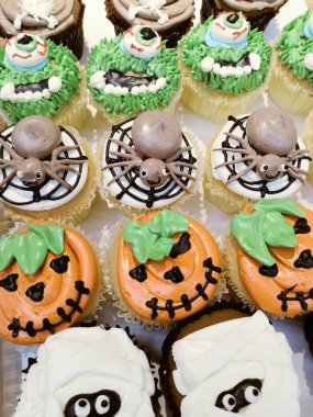 Kavram Halloween pasta kek kadar kapalı