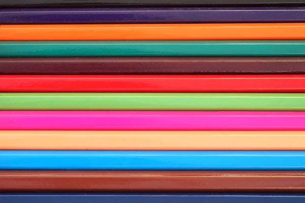 Sloot kleur potlood als een kleurenbalk — Stockfoto