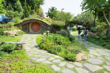 Eğlenceli görünümü içinde park adlandırılmış hayal dünyası Pathum Thani, T