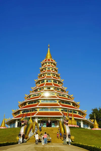 Čínský styl pagoda ve Wat Huay pla kang chrámu v Chiang rai p — Stock fotografie