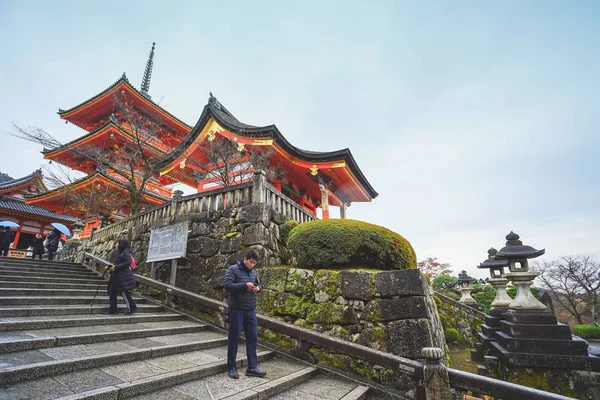 Vacker scen i Kiyomizu-dera Temple — Stockfoto