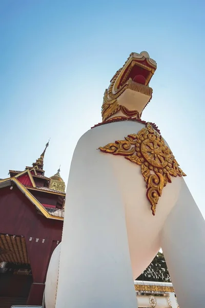 Mooie Scène Van Bodh Gaya Pagoda Reisattractie Sangkhla Buri District — Stockfoto