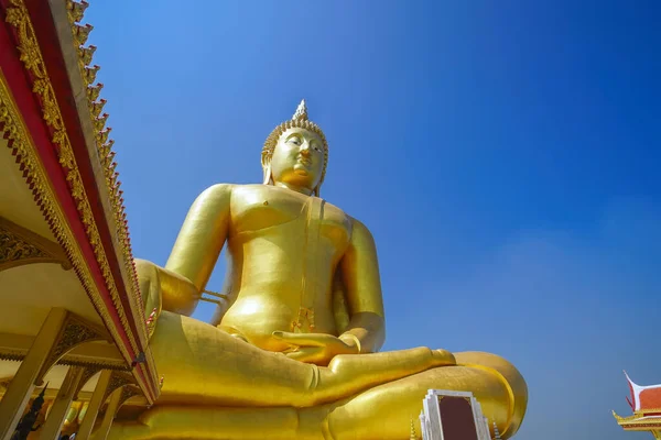 Largest Buddha Statue World Wat Muang Ang Thong Province Thailand — Stock Photo, Image