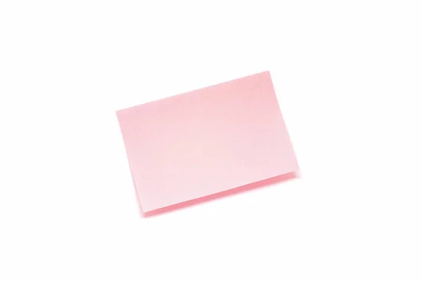 Ізольований Одиничний Рожевий Блокнот Білому Тлі — стокове фото