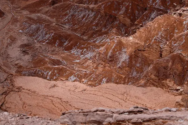 Vue Sur Paysage Désert Atacama Les Rochers Vallée Mars Valle — Photo