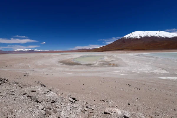 Plain Laguna Verde Laguna Blanca Bolivia Desert Landscape Andean Highlands — Stock Photo, Image