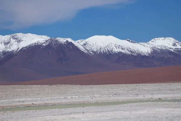 Ande Vicino Laguna Verde Bolivia Paesaggio Desertico Degli Altopiani Andini — Foto Stock