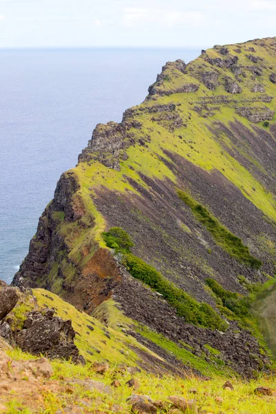 View Slopes Crater Rano Kau Easter Island Easter Island Chile — Stock Photo, Image