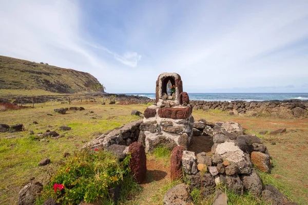 Tabernacle Virgin Mary Easter Island Chile — Stock Photo, Image