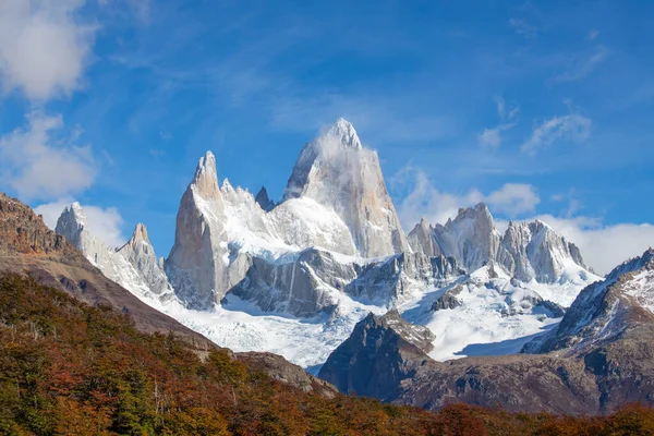 Monte Fitzroy Visto Desde Laguna Capri Parque Nacional Los Glaciares — Foto de Stock