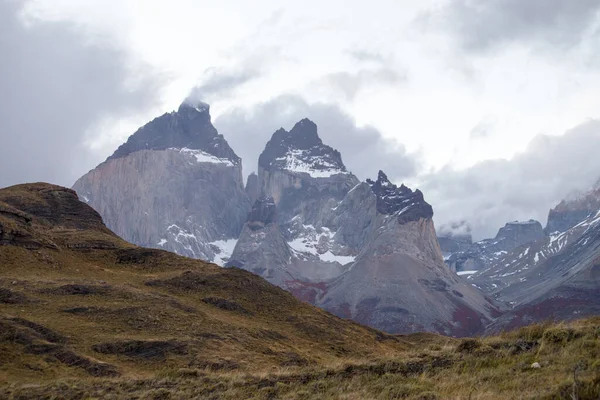 Blick Auf Die Torres Del Paine Berge Herbst Nationalpark Torres — Stockfoto