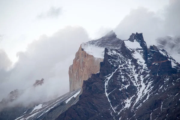 Vista Las Montañas Torres Del Paine Otoño Parque Nacional Torres — Foto de Stock