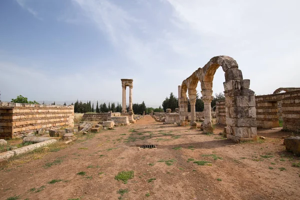 Ruínas Cidade Omíada Anjar Beqaa Valley Líbano Junho 2019 — Fotografia de Stock