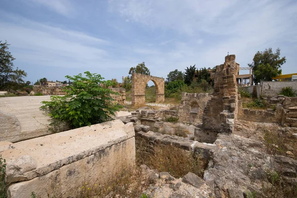 Bass Tyre Necropolis Roman Blijft Tyrus Tyrus Een Oude Fenicische — Stockfoto