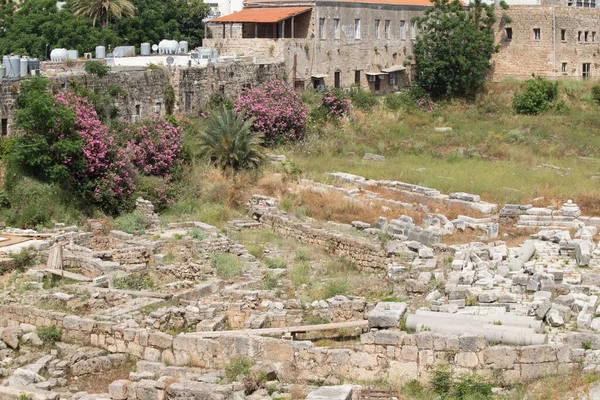 Vista Las Ruinas Romanas Byblos Byblos Líbano Junio 2019 — Foto de Stock