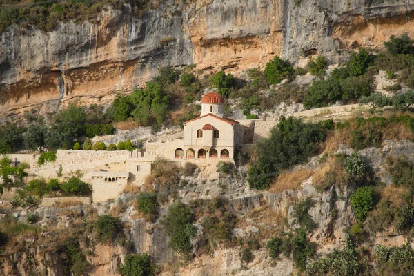 Μοναστήρια Κατά Μήκος Της Κοιλάδας Της Καντίσα Κοιλάδα Qadisha Λίβανος — Φωτογραφία Αρχείου