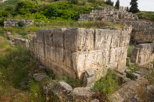 Las Ruinas Del Templo Eshmun Antiguo Lugar Culto Dedicado Eshmun — Foto de Stock