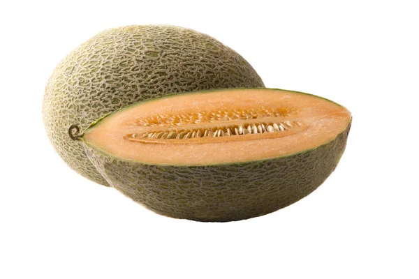 Melon Klass Caramesa 500 Ett Snitt Vit Bakgrund Isolat — Stockfoto